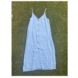 lou & grey chambray midi dress